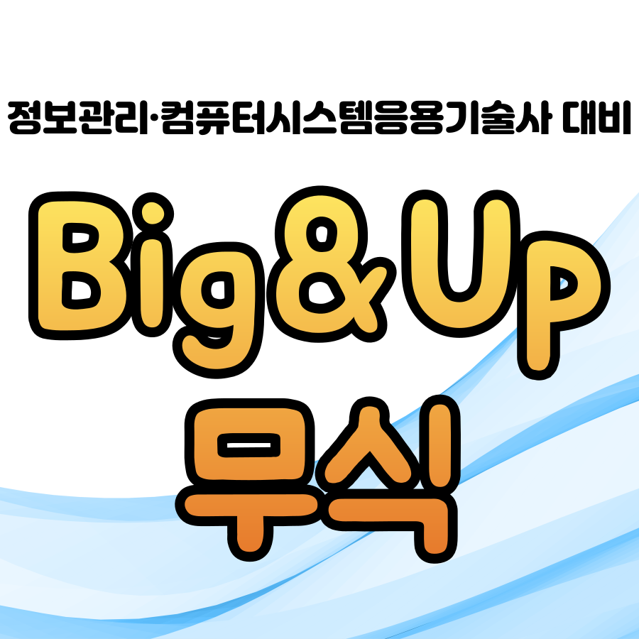 [정보관리·컴시응기술사] Big&Up 무식반 (토요일 강의) (황서연PE, 윤슬PE)